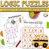 Logic Puzzles 1st and 2nd Grade Brain Teasers Back to School