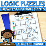 Logic Puzzles 1st and 2nd Grade Brain Teasers Bundle