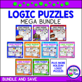 Logic Puzzles Brain Teaser Puzzles with Grids MEGA Bundle