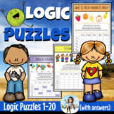 Logic Puzzles Brain Teasers & Math Challenges 1 to 20 BUNDLE