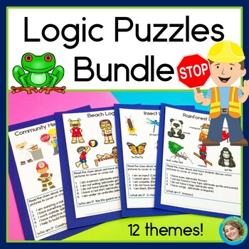 Preview of Brain Teasers Math Logic Puzzles Critical Thinking Enrichment Activities