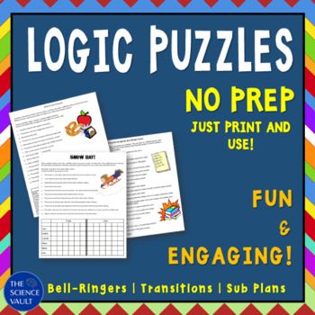 Preview of Logic Puzzles for Critical Thinking Skills