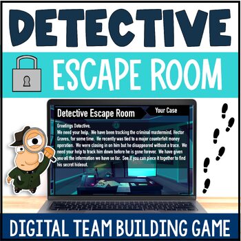 Preview of Logic Puzzles: Digital Detective Escape Room | Team Building Mystery Game