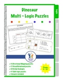 Logic Puzzles Dinosaurs Early Elementary