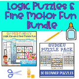 Logic Puzzles & Fine Motor Fun Bundle- Multi-Sensory Fun Inside!