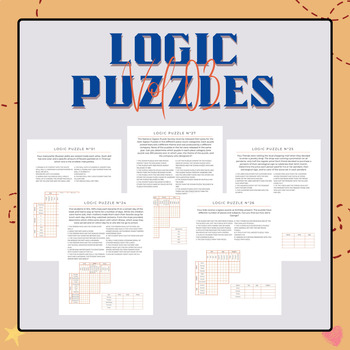 Preview of Logic Puzzles For Clever Kids: Volume 3  | End of The Year Activities