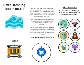 Preview of Logic Puzzles: Level 5 River Riddle!