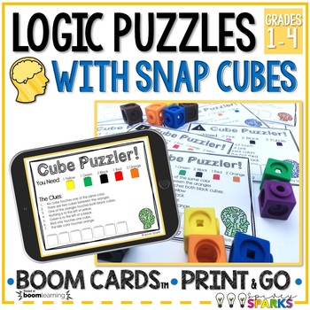 Preview of Logic Puzzles Task Cards and BOOM™ Decks