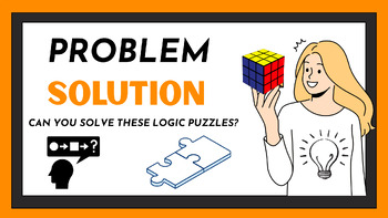 Preview of Logic Puzzles.  Math. Problem Solving. Game. Challenge. PPTx. ELA.  ESL