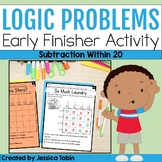Logic Puzzles, Math Subtraction Problems, Enrichment- Earl