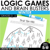 Winter Math Logic Puzzles Brain Teasers | Early Finishers 