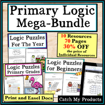 Preview of Logic Puzzles and Brain Teasers Worksheets for Primary Students