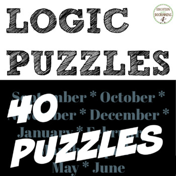 Preview of Logic Puzzles bundle for middle school math