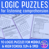 Logic Puzzles for Listening Comprehension for SLP (Upper Level)