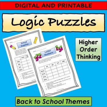 Preview of Logic Puzzles for Primary Grades 