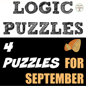 Preview of Logic Puzzles  for September for Fall or Autumn