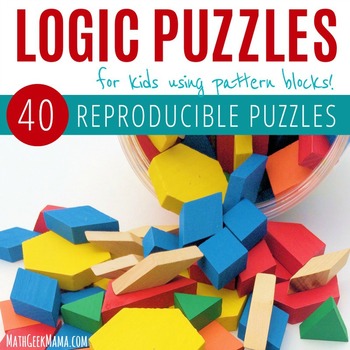 Preview of Logic Puzzles with Pattern Blocks - Sudoku-Like Puzzles - Grades K-2 - PRINTABLE