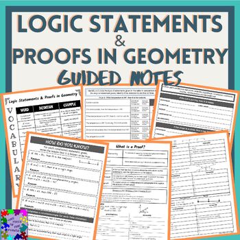 Preview of Logic Statement & Proofs in Geometry Guided Notes