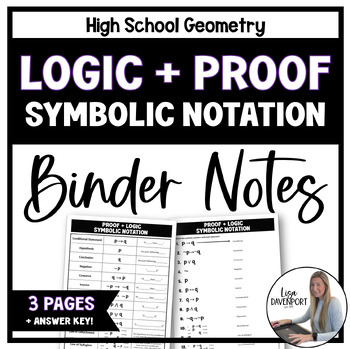 Preview of Logic and Proof Overview - Binder Notes for Geometry