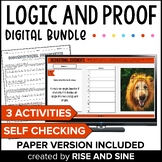 Logic and Proof Self-Checking Digital Geometry Activity Bundle