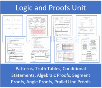 Preview of Logic and Proofs Unit Bundle