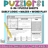 Logic and Word Puzzles for 1st, 2nd, & 3rd Grade | Math En