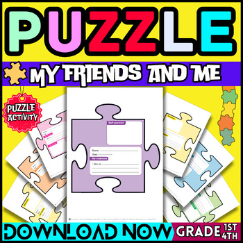 Preview of Logic puzzles - Me & My Friends Jigsaw Puzzle in Pieces - Puzzle Piece Template