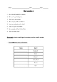 Logic puzzles using can/can't + verb