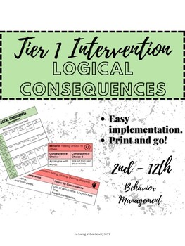 Preview of Logical Consequences - Tier 1 Intervention