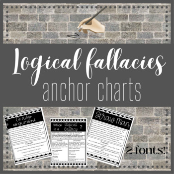 Preview of Logical Fallacies Anchor Charts
