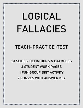 Logical Fallacies Fun Teaching Resources | TPT