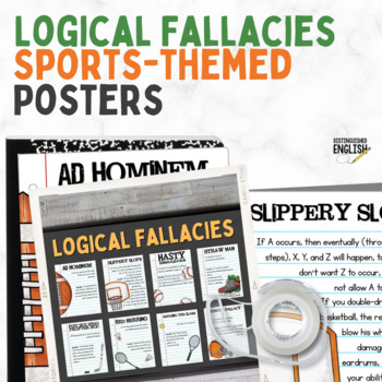 Preview of Logical Fallacies Posters with Examples