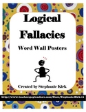 Logical Fallacy Terms and Categories  - Word Wall Poster P