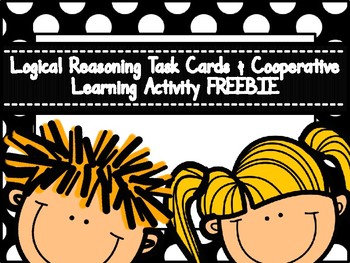 Preview of Logical Reasoning Task Cards & Cooperative Learning FREEBIE