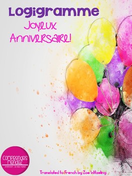 Joyeux Anniversaire Worksheets Teaching Resources Tpt