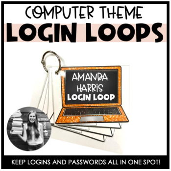 Preview of Login Loops - Computers (Editable)