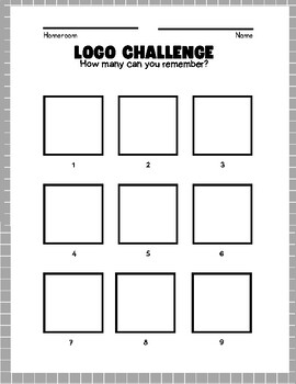 Preview of Logo Challenge Worksheet