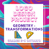 Logo Design Project - Geometry Transformations Grades 5-6 Math