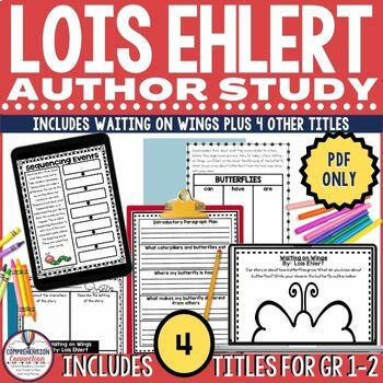 Preview of Lois Ehlert Author Study Bundle, Lessons, Activities, and Projects