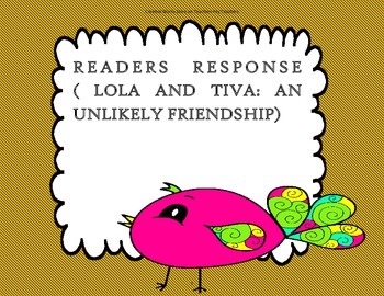 Preview of Lola and Tiva:An Unlikely Friendship-Reading Wonders 2nd Grd Trifolds+Activities
