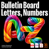 Candy Letters Clipart | Bulletin Board Letters and Numbers