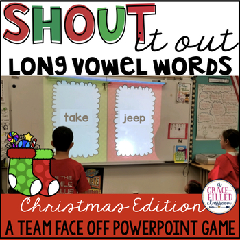 Preview of Long Vowel Words Game (Christmas Edition)