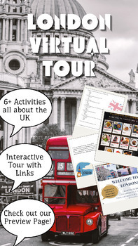 Preview of London 360° - Interactive Virtual Field Trip; Perfect for ESL | Global Studies