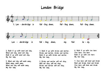 london bridge is falling down sheet music