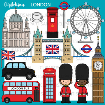 Preview of London Clip Art, British, United Kingdom