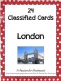 London Montessori Classified Cards, Flash cards, Three Part Cards