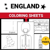 London Printable , England Coloring Sheet