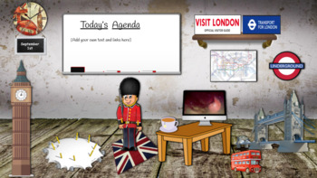 Preview of London Themed  Virtual Google Classroom