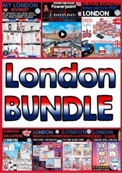 Preview of London Unit BUNDLE - No Prep - Unit Study | Plan a trip - Digital & Print