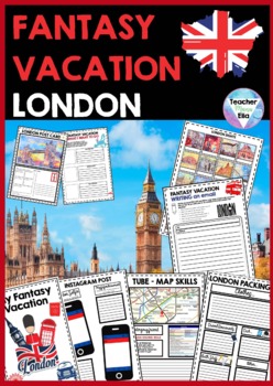 Preview of London Unit Study - Fantasy Vacation | Plan a trip | No Prep